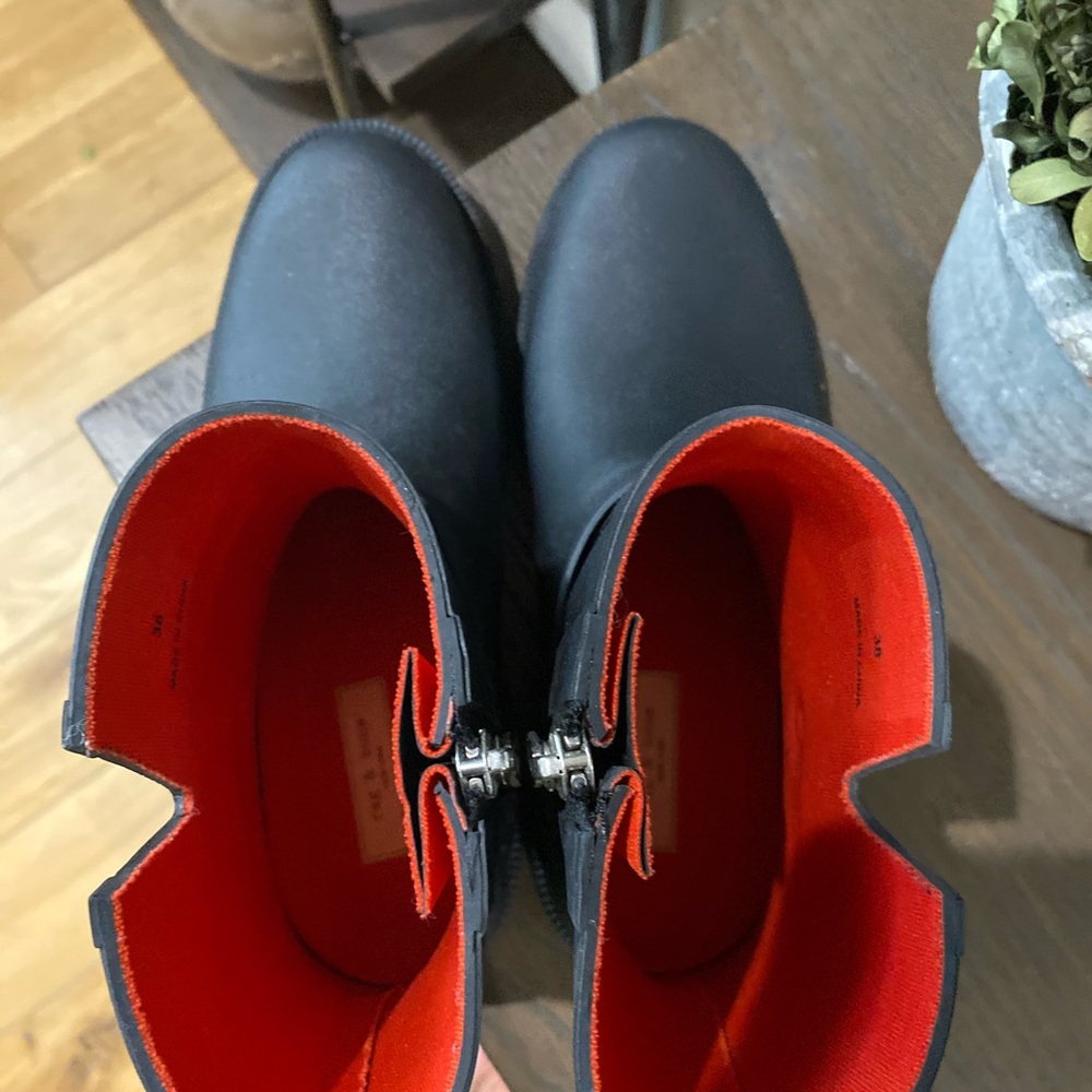 (Sold) Rag & Bone Moto Rain Boots Black 38 - Picture 11 of 11